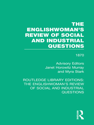cover image of The Englishwoman's Review of Social and Industrial Questions